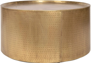 Table basse couleur laiton martelé dessus meubles en métal bon marché abordable vente chaude pour salon look moderne et tendance de l'Inde - Product Image 3