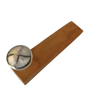 Vintage Ceramic Knobs Wooden Door Stopper with <b>Shell</b> Inlay Handicrafts Unique Design for Home Decor - Product Image 1