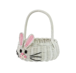 ตะกร้ากระต่ายหวายธรรมชาติ งานแฮนด์เมด สำหรับจัดเก็บของใช้เด็ก - Product Image 3
