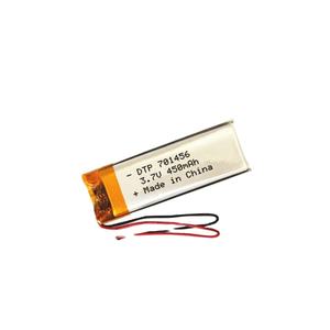 도매 리튬 폴리머 리튬 이온 <span class=keywords><strong>Lipo</strong></span> 배터리 701456 450mAh <span class=keywords><strong>3</strong></span>.<span class=keywords><strong>7V</strong></span> 깊은 사이클 - Product Image 1