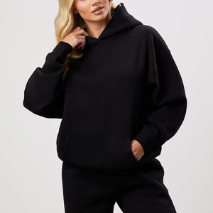 Sweat-shirts à capuche pour femmes, vente en gros, respirants, avec poche, en matière originale, 100% coton - Product Image 5