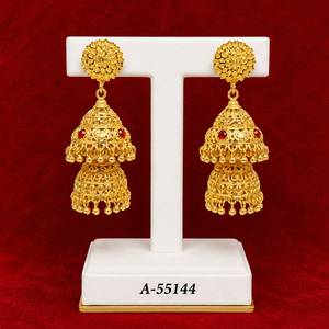 Luxury Traditional Round Mesh Drop <b>Earrings</b> for Women – <b>Silver</b> Plated Long <b>Dangle</b> Jewelry 55141 - Product Image 4