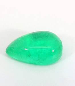 Esmeralda Natural en Forma de Pera, Cabujón, Gema Verde, Piedra Suelta Genuina, Grado Excelente y Raro para Joyería Fina - Product Image 6