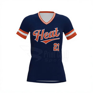 Oem Service Youth V-Neck Softball <b>Shirts</b> Wholesale Design Your Own Product V-Neck Softball <b>Shirts</b> - Product Image 5
