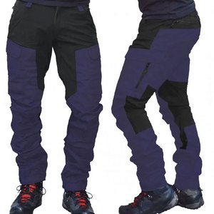 Pantalon cargo en toile léger pour homme, taille haute, avec poches zippées, imperméable et respirant pour un rangement sécurisé en déplacement - Product Image 3