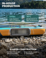 Planche de paddle gonflable 11ft6 avec siège de kayak, capacité 230kg, pour sports nautiques en extérieur - Vente en gros usine