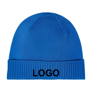 Custom Logo Patch <b>Knitted</b> Winter Waffle Beanie Hats with 3D Embroidery Dot Bows Fruit & Camouflage <b>Patterns</b> Unisex Adult - Product Image 4