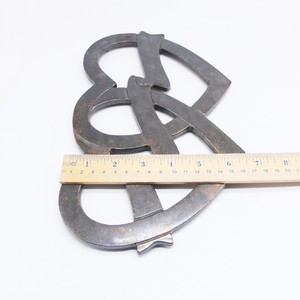 Metal Heart Shape <b>Trivet</b> Ornament With Ribbon Design Romantic Table Decoration - Product Image 5