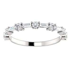 Anillo de Compromiso y Boda Alternativo de Moissanita, Corte Baguette, Plata de Ley 925, Anillo de Aniversario Nupcial, Regalo para Ella - Product Image 5