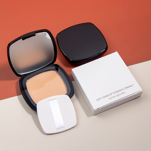 Matte Oil Control Long-Lasting Pressed Powder, Black Square Case with Puff & Mirror Full Coverage Face Powder - Product Image 5