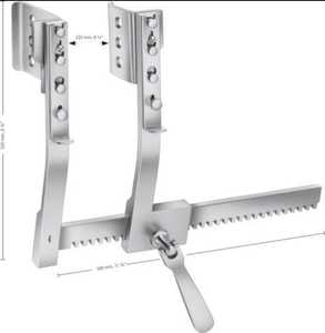 Espaciador de Costillas Finochietto Burford Manual con 2 Pares de Cuchillas de Acero Inoxidable, Certificado CE, para Cirugías Torácicas Generales - Product Image 1
