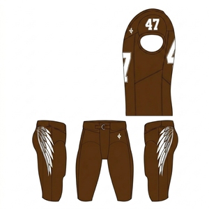 Ensemble maillot et pantalon de football américain de haute qualité, conçu pour les académies sportives, les clubs, les entraînements d'équipe et les ligues. - Product Image 2