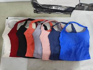 Sujetador deportivo de moda para mujer, top de yoga con efecto fruncido, antideslizante para correr al aire libre, fitness y gimnasio. - Product Image 6