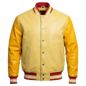 2026/2027 Top Letter Embroidered Sports <b>Jacket</b> Letterman with Custom logo for <b>Men</b> Women <b>Jacket</b> Casual Varsity <b>Jacket</b> Unisex - Product Image 1