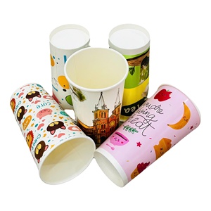 5oz-20oz Custom Logo Printed Craft Paper Single Wall Disposable Food-Grade Ice Cream Cup Lids Wholesale - Product Image 2