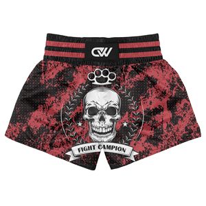 Conjunto de Pantalones Cortos de Muay Thai y Kickboxing Sublimados con Logotipo y Diseño Personalizados, Bajo MOQ, Fibra de Poliéster Resistente, Ropa de Combate de Manga Corta - Product Image 3
