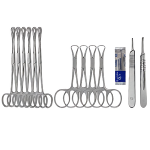 ชุดเครื่องมือผ่าตัดใหญ่ 106 ชิ้น ชุดอุปกรณ์การแพทย์สำหรับการผ่าตัด เกรดเยอรมัน กรรไกร คีม คีมหนีบเนื้อเยื่อ ที่จับเข็ม - Product Image 2