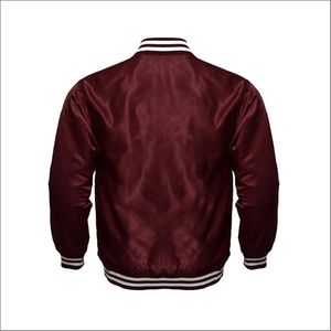 Factory Price Men's Varsity Jackets Stand Collar Unique <b>Button</b> Solid Zipper Popular Design All Colors Winter Use Front - Product Image 2