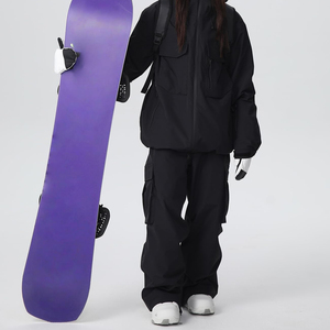 Pantalones de esquí impermeables y duraderos para mujer, para deportes de invierno, pantalones térmicos para snowboard con costuras avanzadas para clima extremadamente frío - Product Image 4