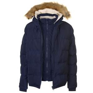 Servicio OEM al por Mayor, Chaqueta Bomber Acolchada Impermeable y Cortavientos de Alta Calidad para Hombre, Diseño Delgado, Invierno, Negro, Camuflaje, Dibujos Animados, con Capucha - Product Image 3