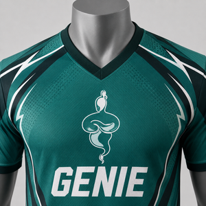 Tenue de football respirante pour adulte, numéro 28, en vente, ensemble uniforme de football pour homme Genie, impression par sublimation, polyester - Product Image 5