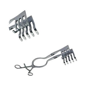 Ensemble d'instruments chirurgicaux rétracteurs à griffes 4x5 à double articulation en acier inoxydable, certifié CE, fonctionnement manuel, Classe I - Product Image 3