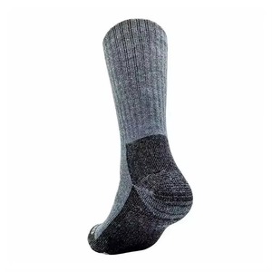 Calcetines Deportivos de Lana y Nailon Transpirables para Senderismo y Actividades al Aire Libre para Adultos, Diseño Tejido de Color Sólido para Otoño - Product Image 3
