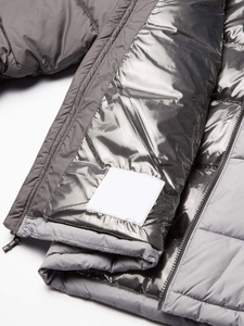 Wholesale Men's Winter Windbreaker Puffer Jacket Plus Size Hooded Waterproof Custom Logo Zipper Closure <b>Button</b> Decoration Cotton - Product Image 4