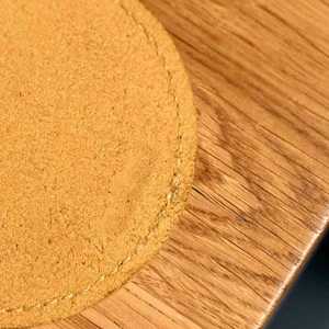 Luxury Genuine Leather Coaster <b>Set</b> for <b>Whiskey</b> Glass Round Drink Mats Tableware Accessories Custom Branded GLC-0033 - Product Image 6