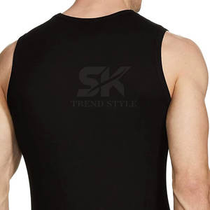 Camisetas sin mangas lisas de talla personalizada más populares para adultos, camisetas sin mangas lisas con cuello redondo de nuevo estilo hechas a medida. - Product Image 6