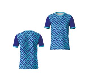 เสื้อยืดเจอร์ซีย์ลายทางพิมพ์ลายด้านหน้าแบบสั่งทำขายส่ง โพลีเอสเตอร์ 100% น้ำหนักเบา ระบายอากาศได้ดี เป็นมิตรกับสิ่งแวดล้อม แห้งเร็ว แขนสั้น - Product Image 4