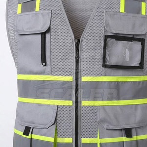 Premium High Visibility Workwear Reflective Safety Vest For <b>Builders</b> Engineers Factory Staff And Outdoor Work - Product Image 5