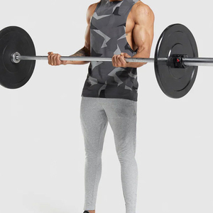 เสื้อกล้ามออกกำลังกายคุณภาพสูง 100% ผ้าฝ้าย คอวี แขนกุด มีกระเป๋าข้าง แห้งเร็ว ไม่หดตัว สำหรับผู้ชาย - Product Image 5