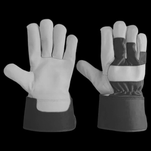 Premium Fluorescent Canadian Rigger Safety Work <b>Gloves</b> Cowhide Grain Industrial Leather Comfortable Working <b>Gloves</b> - Product Image 3