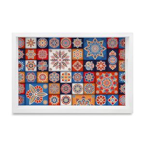 Plateaux de service en bois de manguier faits à la main, revêtement blanc avec autocollant émaillé, pour la cuisine et la salle à manger, usage polyvalent, vente en gros - Product Image 1