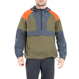 OEM Wholesale Nylon <b>Running</b> Waterproof Windproof Custom Pullover Anorak Windbreaker <b>Jacket</b> For <b>Men</b> Breathable Hooded Plus Size - Product Image 4