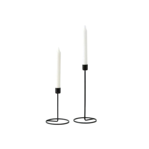 Nordic Minimalist Matte <b>Black</b> Metal <b>Candlestick</b> Holders Set Modern Iron Taper Candle Stand For Wedding Centerpieces In Low Price - Product Image 1