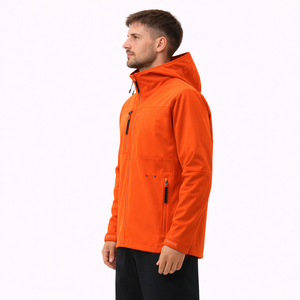 Wholesale Men Jacket Hooded Softshell Windproof Waterproof Outdoor Workwear Custom Manufacturer Supplier - Product Image 5