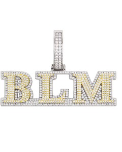 <b>Custom</b> Moissanite Hip Hop Pendant Iced Out Pass Diamond Tseter 925 Silver 18k Gold Plated Letter <b>Name</b> Number Charm <b>Necklace</b> Men - Product Image 1