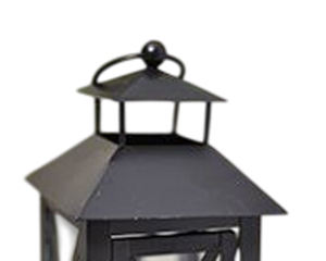Elegante Farol Decorativo de Metal y Vidrio para el Hogar con Acabado Negro Mate, Farol para Velas para Decoración de Interiores y Exteriores, Personalizado - Product Image 1
