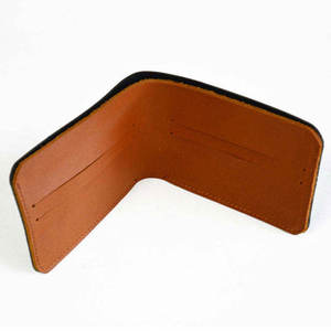 Portefeuille de voyage minimaliste pour homme de haute qualité, court, en similicuir PU, avec fermeture ouverte moderne, design personnalisé - Product Image 4