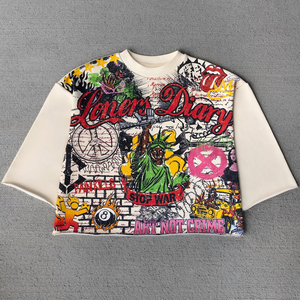 Camisetas Cortas de Algodón 100% con Estampado Gráfico Personalizado DTG, Estilo Holgado y de Corte Recto para Hombre - Product Image 2