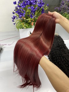 100% cheveux humains bruts doux soyeux droite meilleure qualité avec différentes options de couleur perruque de cheveux humains - Product Image 5