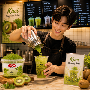 KEIFU 500g Private Label Lemon Flavored Popping <b>Boba</b> Ingredients for Delicious Slushies and <b>Bubble</b> Tea - Product Image 6