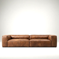 Canapé modulaire en tissu de luxe au design italien, sectionnel à blocs, avec coussins surdimensionnés à profil bas, moderne, pour villa, gonflable, pour école