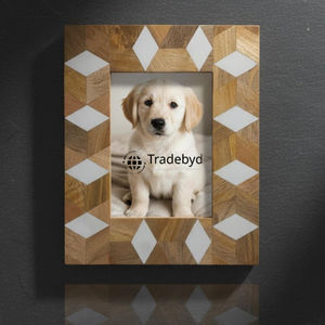 Elegante y Creativo Marco de Fotos Hecho a Mano con Incrustaciones de Hueso, Decoración para el Hogar de Primera Calidad por Tradebyd - Product Image 1