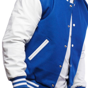 Men's High Quality Canvas Wool Varsity Jacket Stand Baseball Style Bomber Adjustable XL Size Pattern Fashionable <b>Winter</b> <b>Coat</b> - Product Image 3