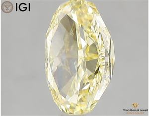 Diamante Cultivado en Laboratorio CVD de 3.00 Quilates, Corte Ovalado, Color Amarillo Intenso, Claridad VS1, con Certificado IGI, para Anillo de Compromiso - Product Image 5