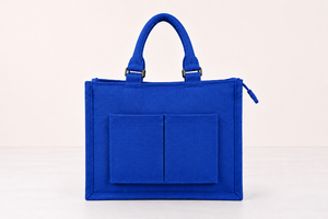 Bolsa de Yute de Color Sólido con Cierre de Cremallera, Estilo Minimalista Ecológico, Gran Capacidad, para Playa, Todas las Temporadas, Bolsa de Compras - Product Image 4