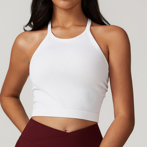 Sujetador deportivo color block personalizado al por mayor para mujer – Top corto de yoga acolchado de alto impacto para ropa deportiva - Product Image 2